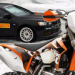 Mitsubishi Exo X 10 gegen KTM 500 EXC