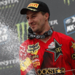 Clement Desalle auf dem Podest