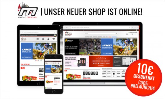 Maciag Offroad setzt auf eine Eigenentwicklung bei seinem Shopsystem.