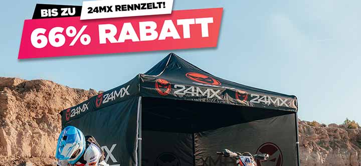 Produkt: 24MX Rennzelt jetzt fr 59,99 Euro | Enduro.de - Magazin